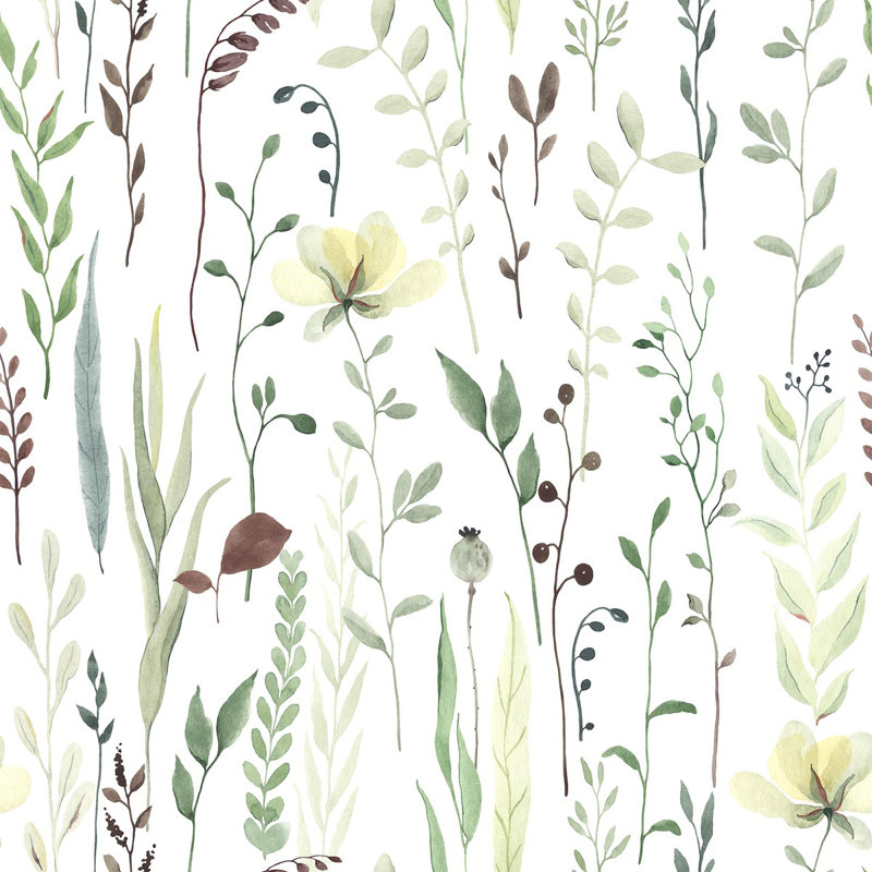 Red Barrel Studio® Wildflowers Wallpaper Floral Wallpaper Wayfair